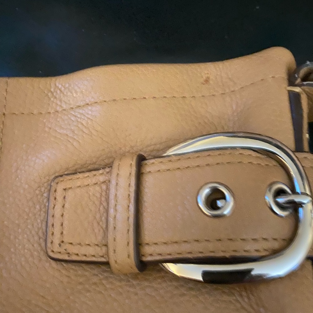 Coach Carmel Leather Zipper Duffle Crossbody Bag Vintage - Picture 10 of 12